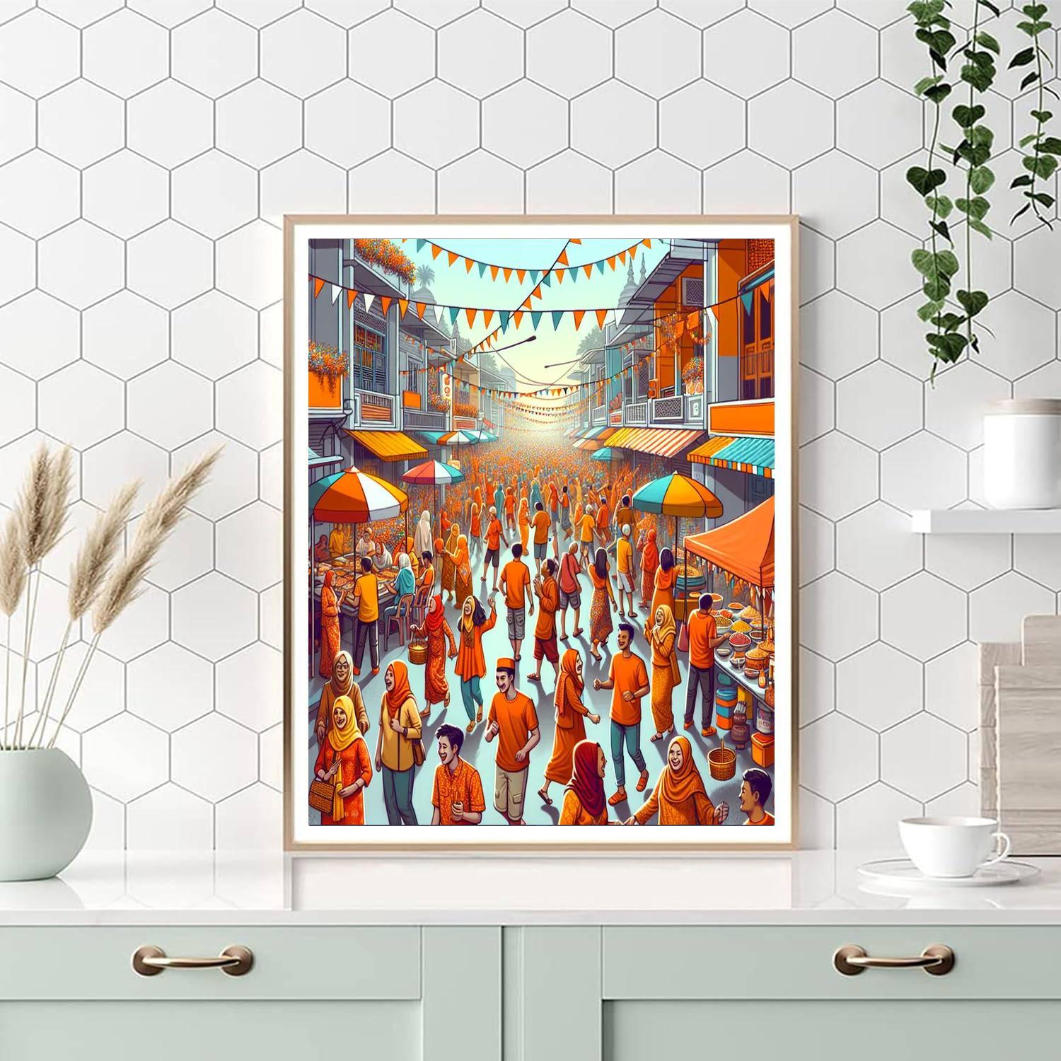 The Queen's Day - Netherlands Numbered Painting Kits