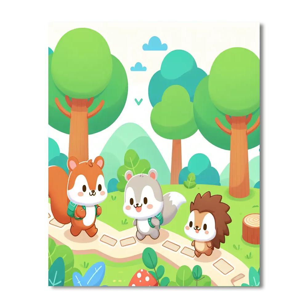 Nature's Little Explorers Number Painting