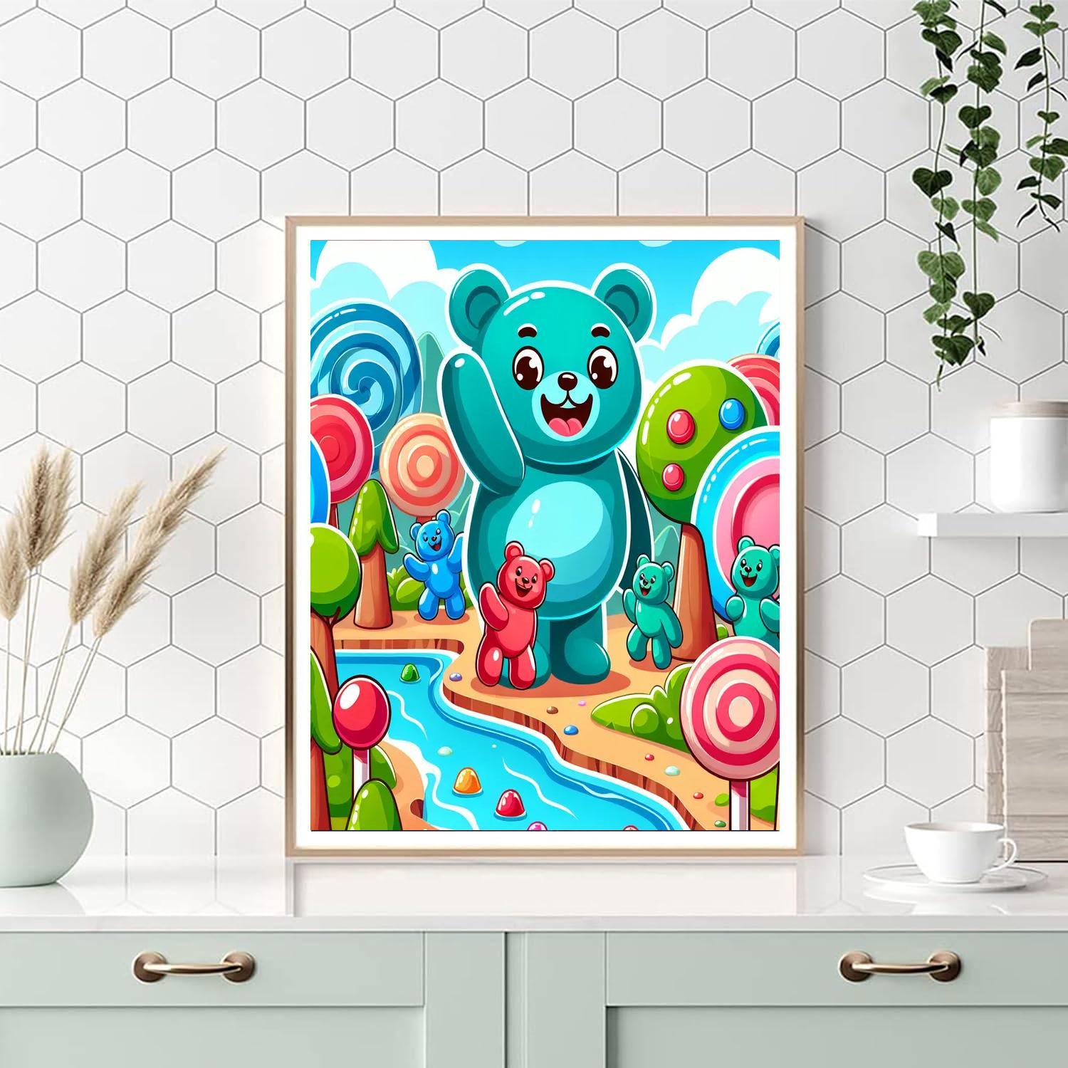 Gigantic Gummy Bears Paint By Numbers Art