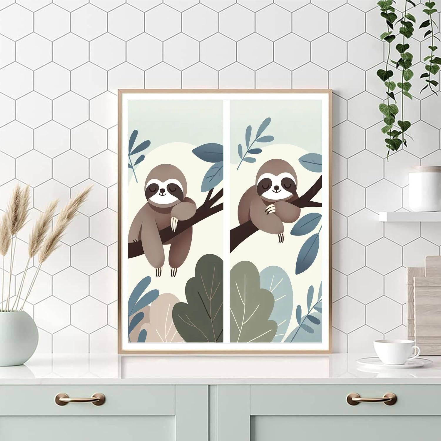 Sleepy Sloths Numbered Painting Kits