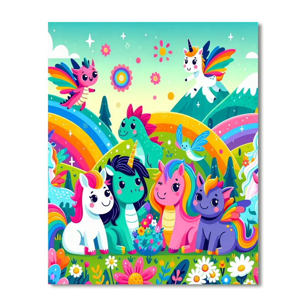 The Magical Creature Adventure DIY Paint By Numbers