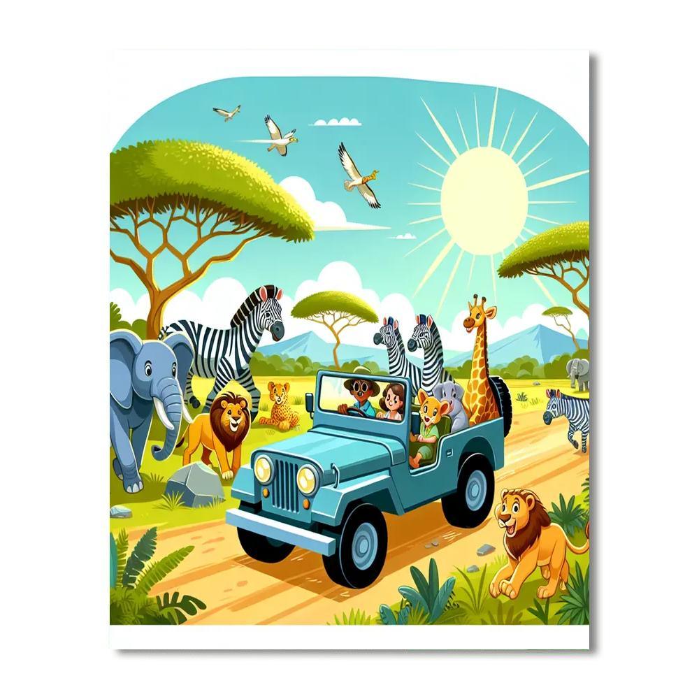 Safari Discovery Expedition Paint By Numbers Kits