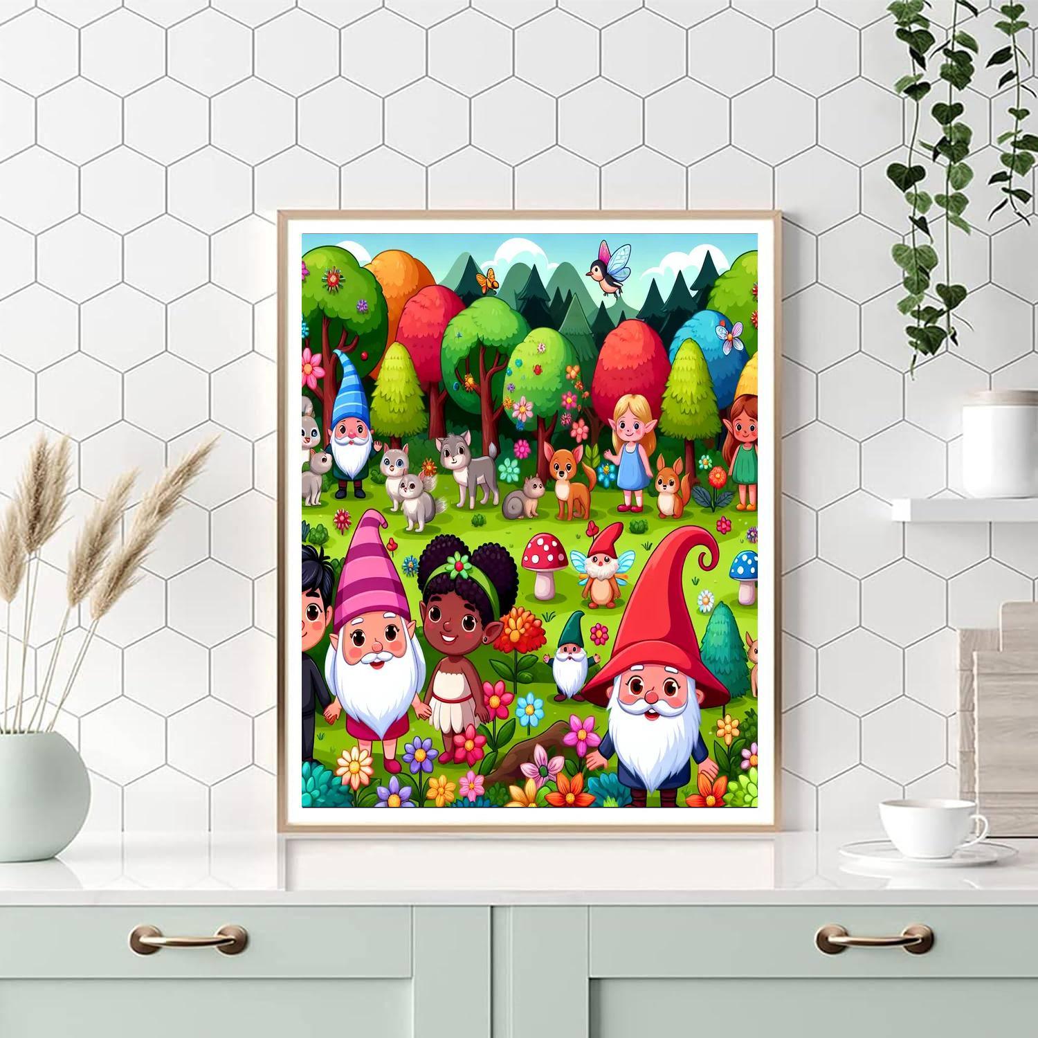 Joyful Magical Forest Paint By Number