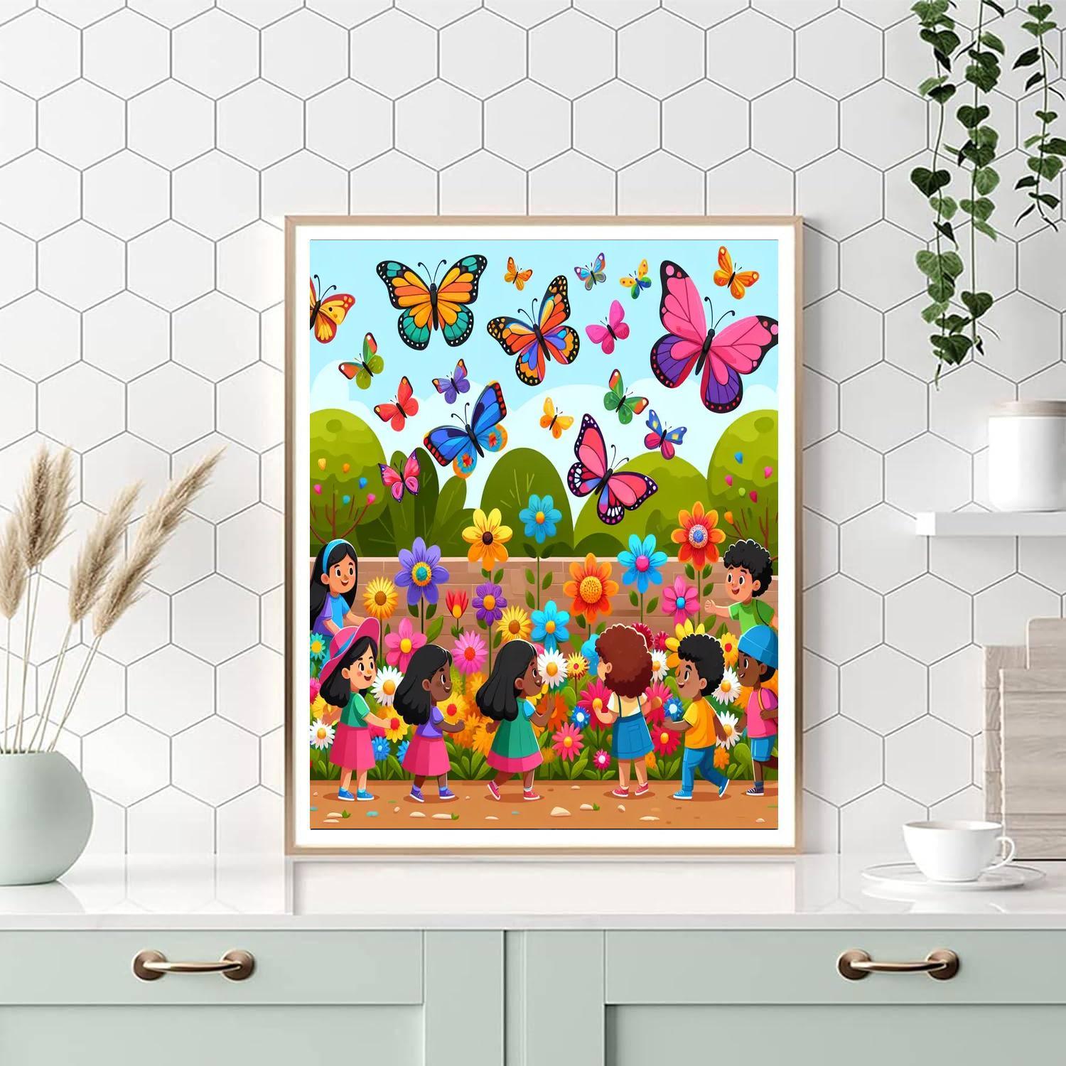 Magical Butterfly Garden Paint By Color