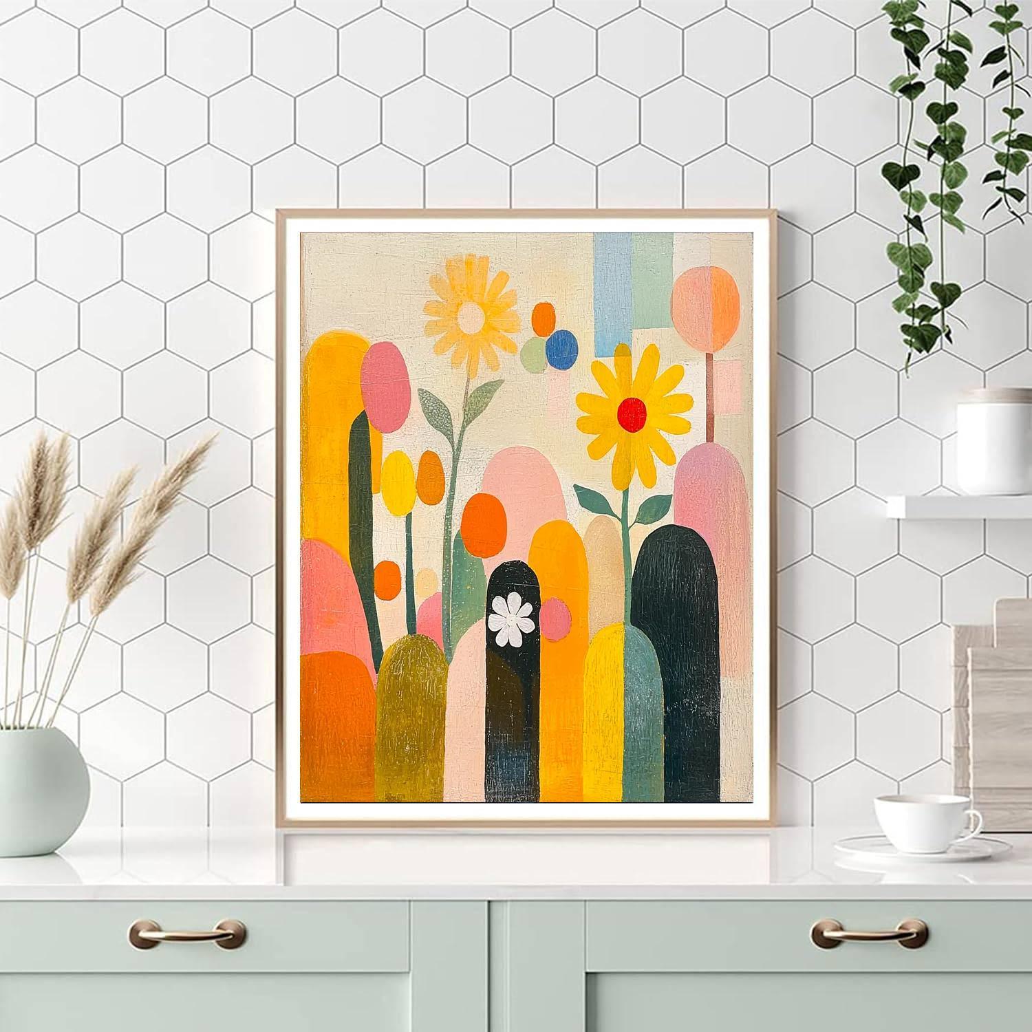 Paul Klee Inspired Abstract Joy  Numbered Painting Kits