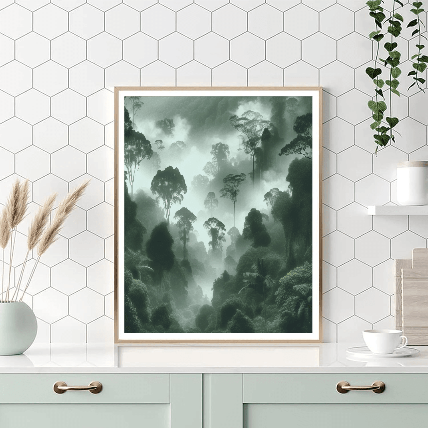 Mystical Cloud Forest Painting Number Kit