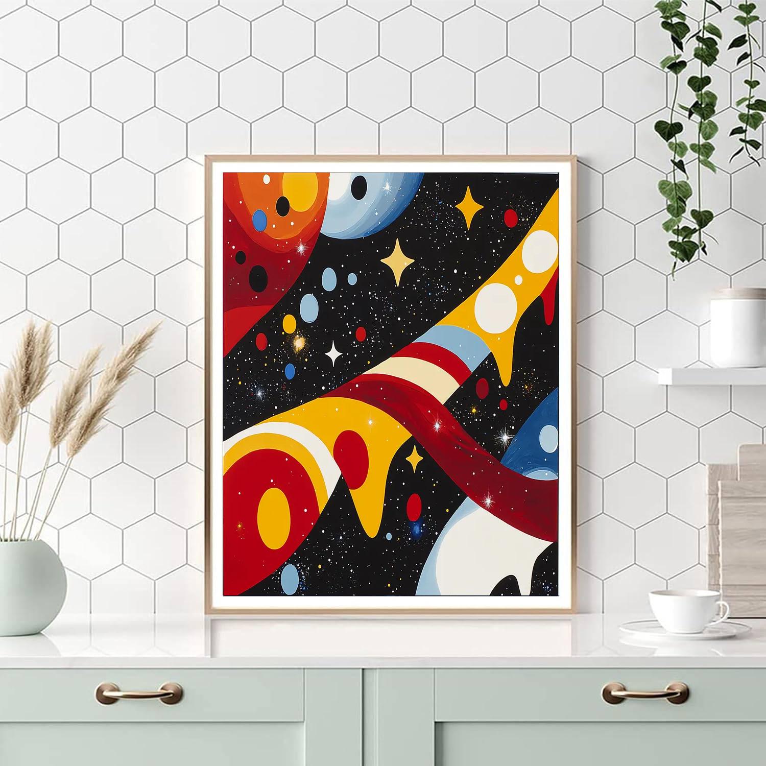 Joan Miró Inspired Cosmic Dance Of Dreams  Painting Number Kit