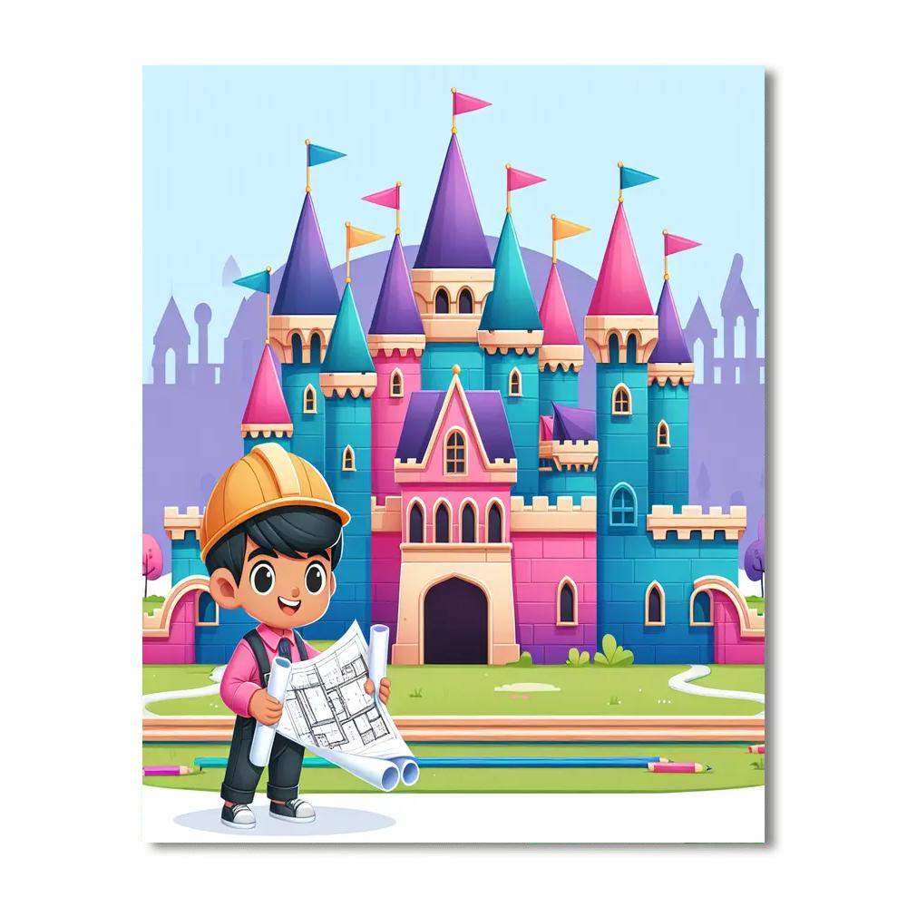 Castle Architect Challenge DIY Paint By Numbers