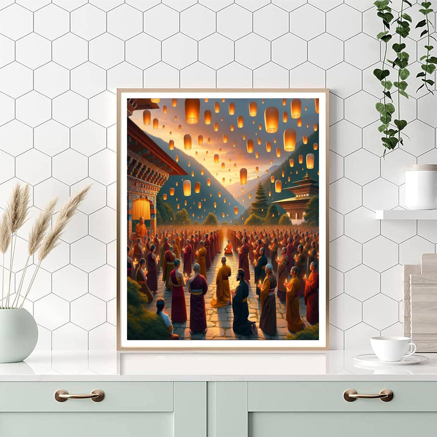 Wesak - Bhutan Numbered Painting Kits