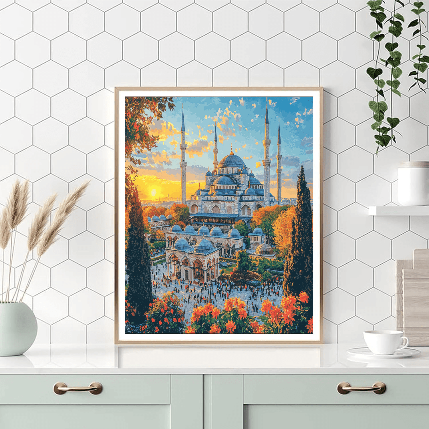 Blue Mosque - Istanbul DIY Paint By Numbers