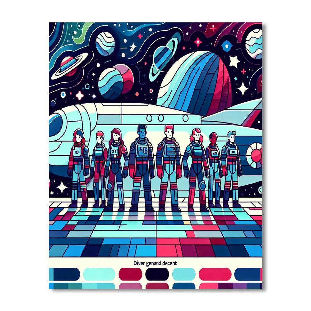 Galactic Rangers Adventure Painting By Numbers Kit