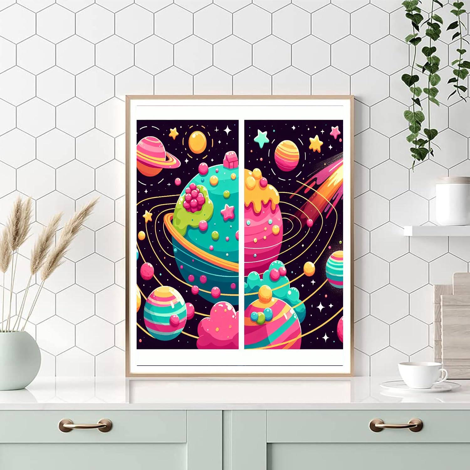 Cosmic Candy World Paint By Numbers