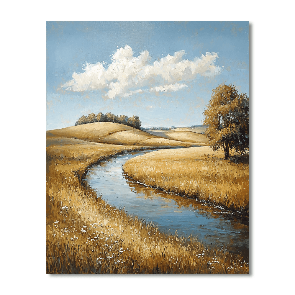John Constable Inspired Rural Reflections  Paint By Numbers Art