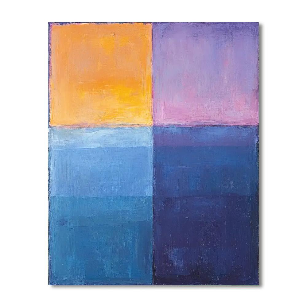 Mark Rothko Inspired Elysium Of Color  Painting Number Kit