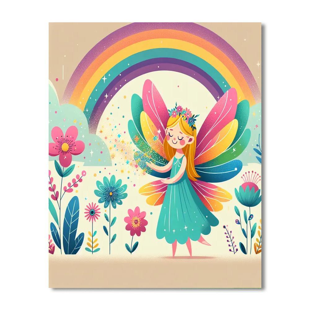 Sparkling Fairy Dust Painting By Numbers Kit