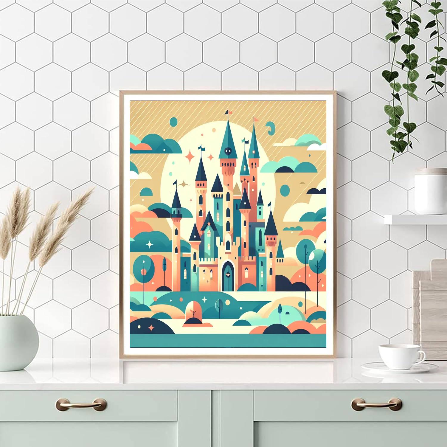 Fairytale Castle Journey Painting Number Kit