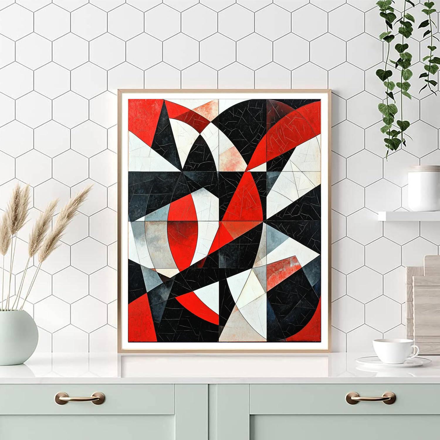 Kazimir Malevich Inspired Fragmented Patterns  Paint By Numbers