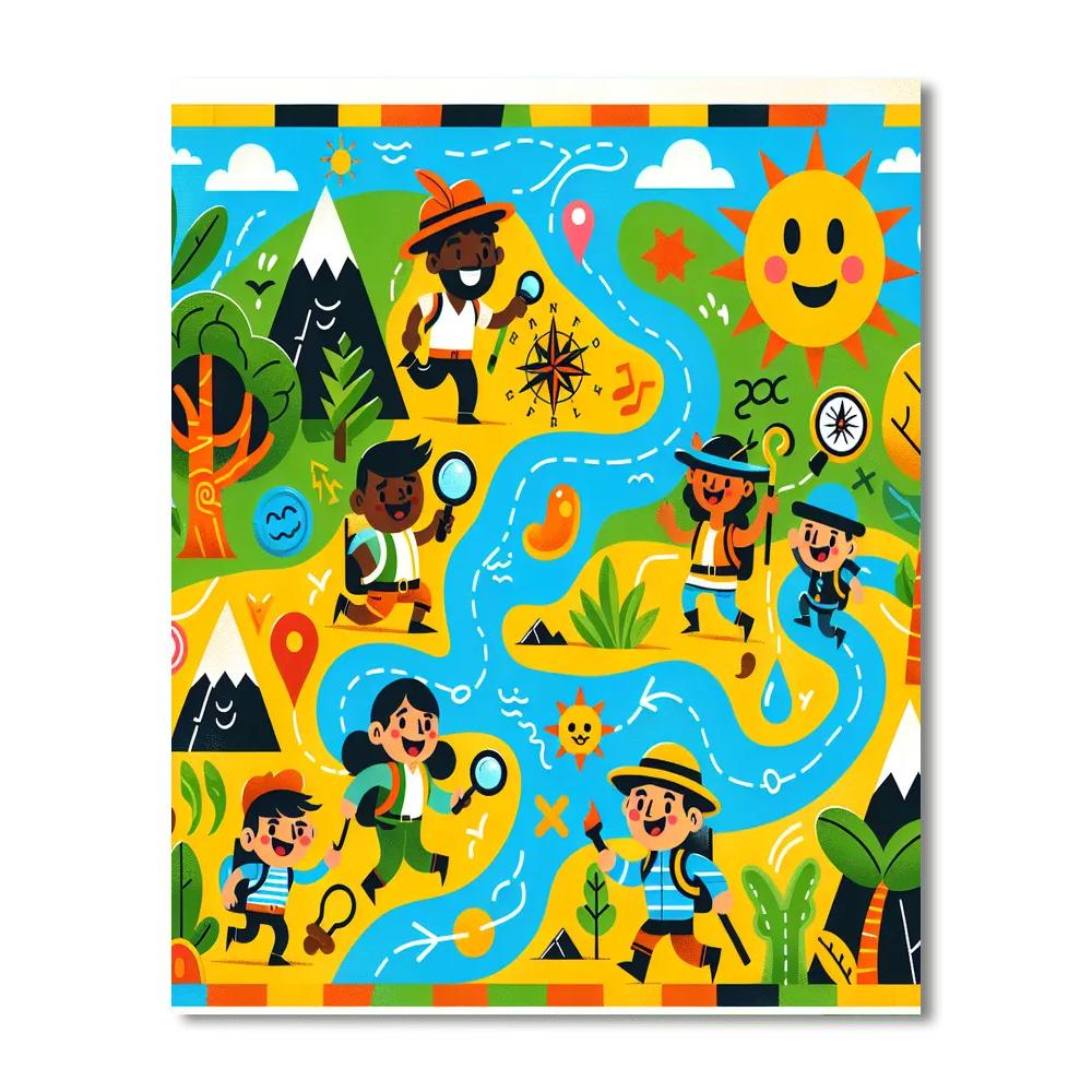 The Adventure Of The Lost Treasure DIY Paint By Numbers