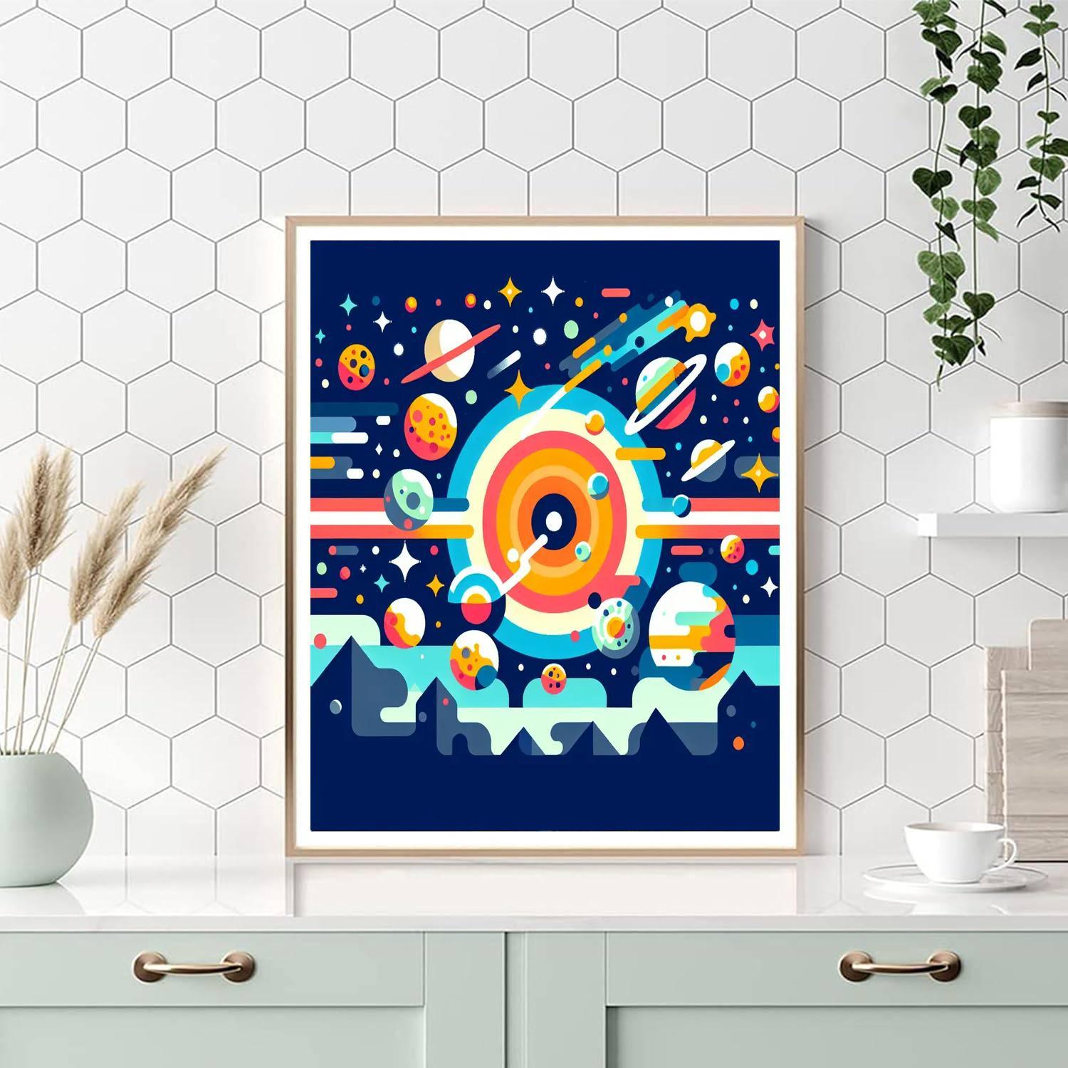 Incredible Outer Space Voyage Paint By Color
