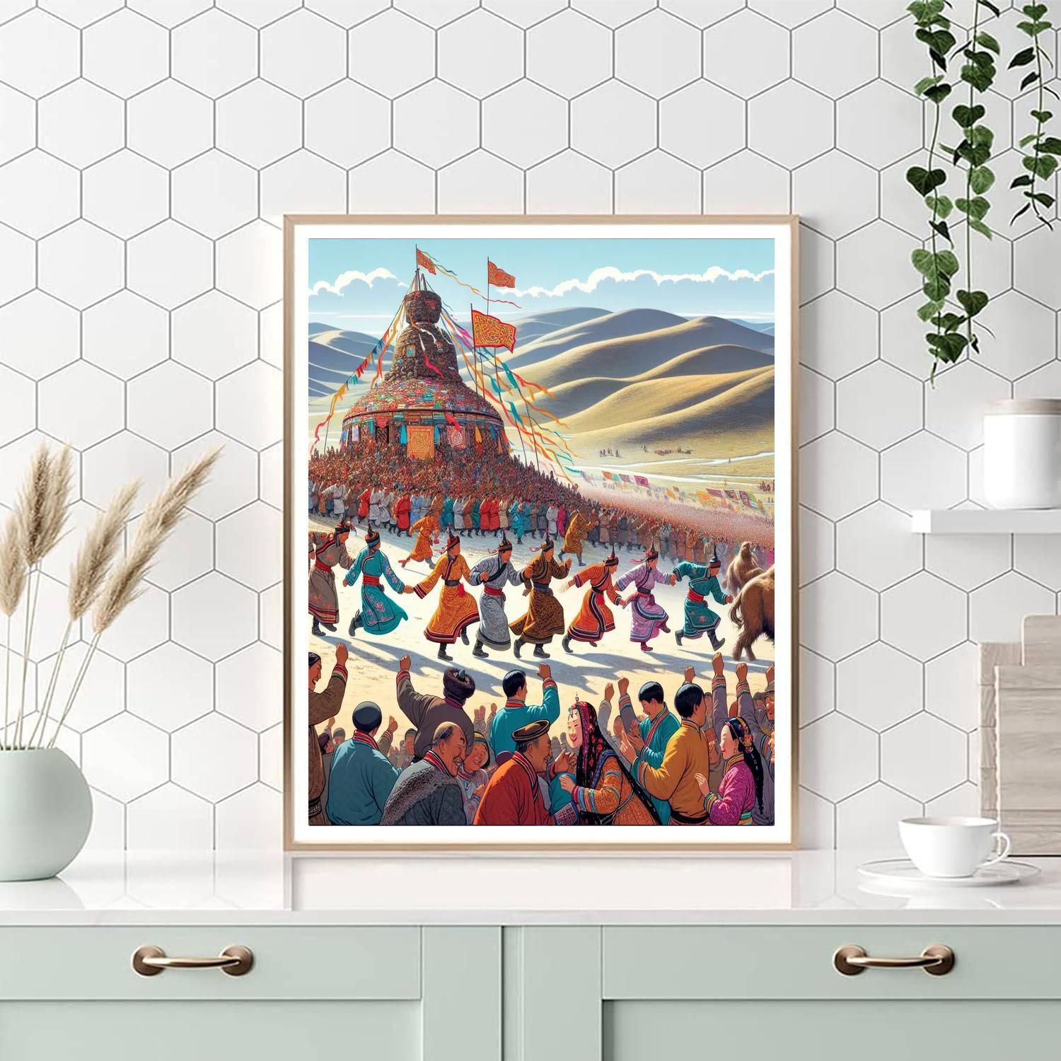 Ovoo Festival Paint By Numbers Art