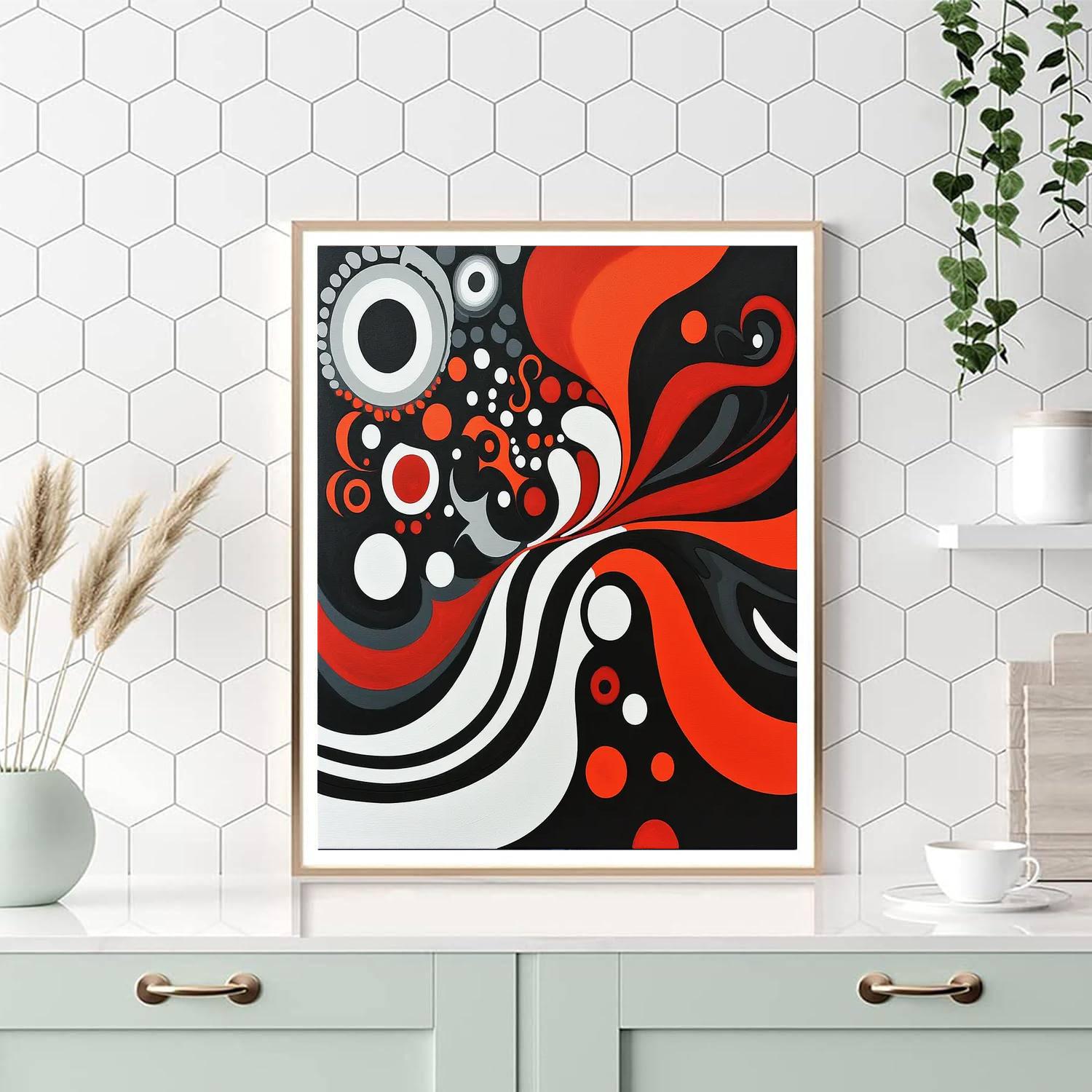 Banksy Inspired Transformative Waves  DIY Paint By Numbers