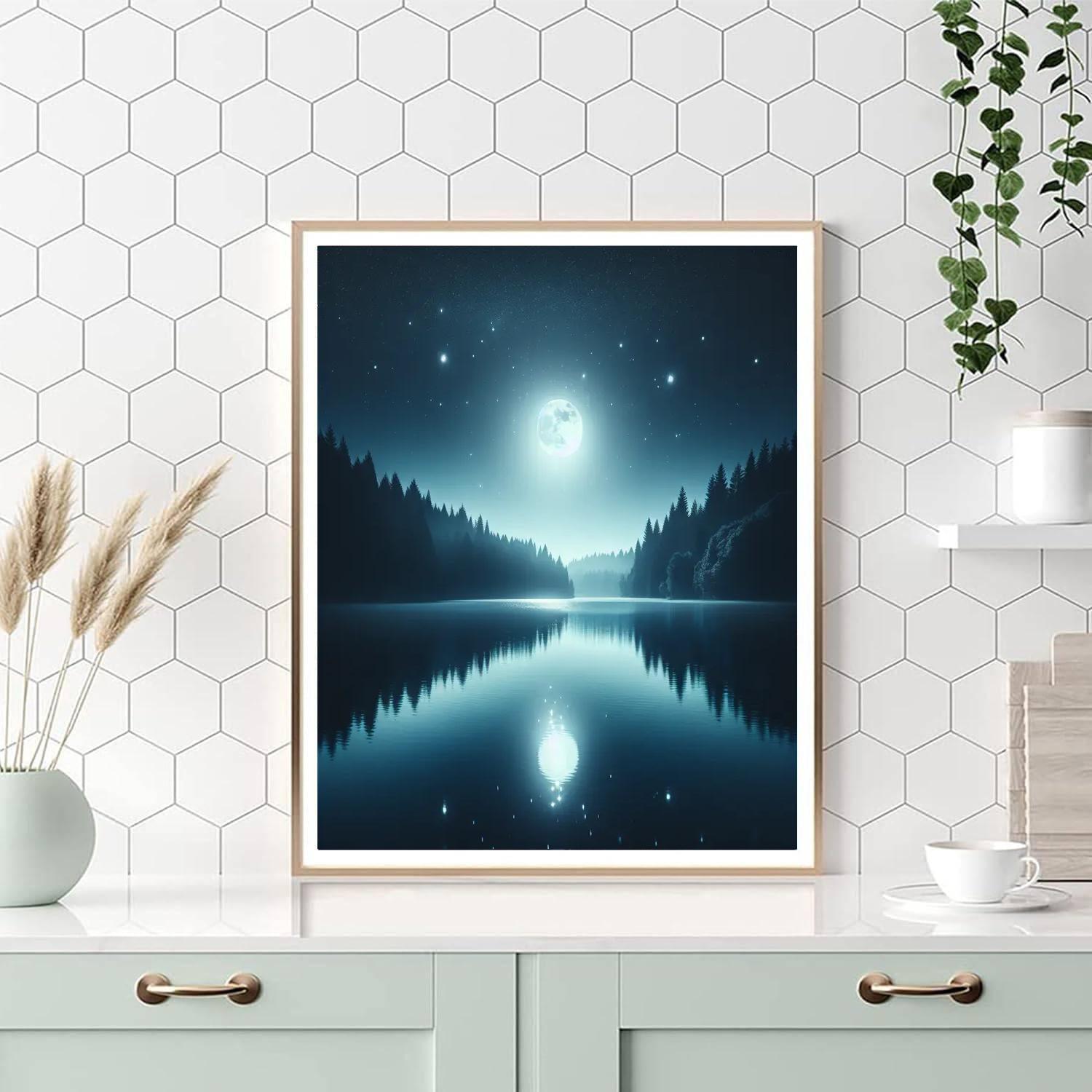 Silver Reflections Numbered Painting Kits