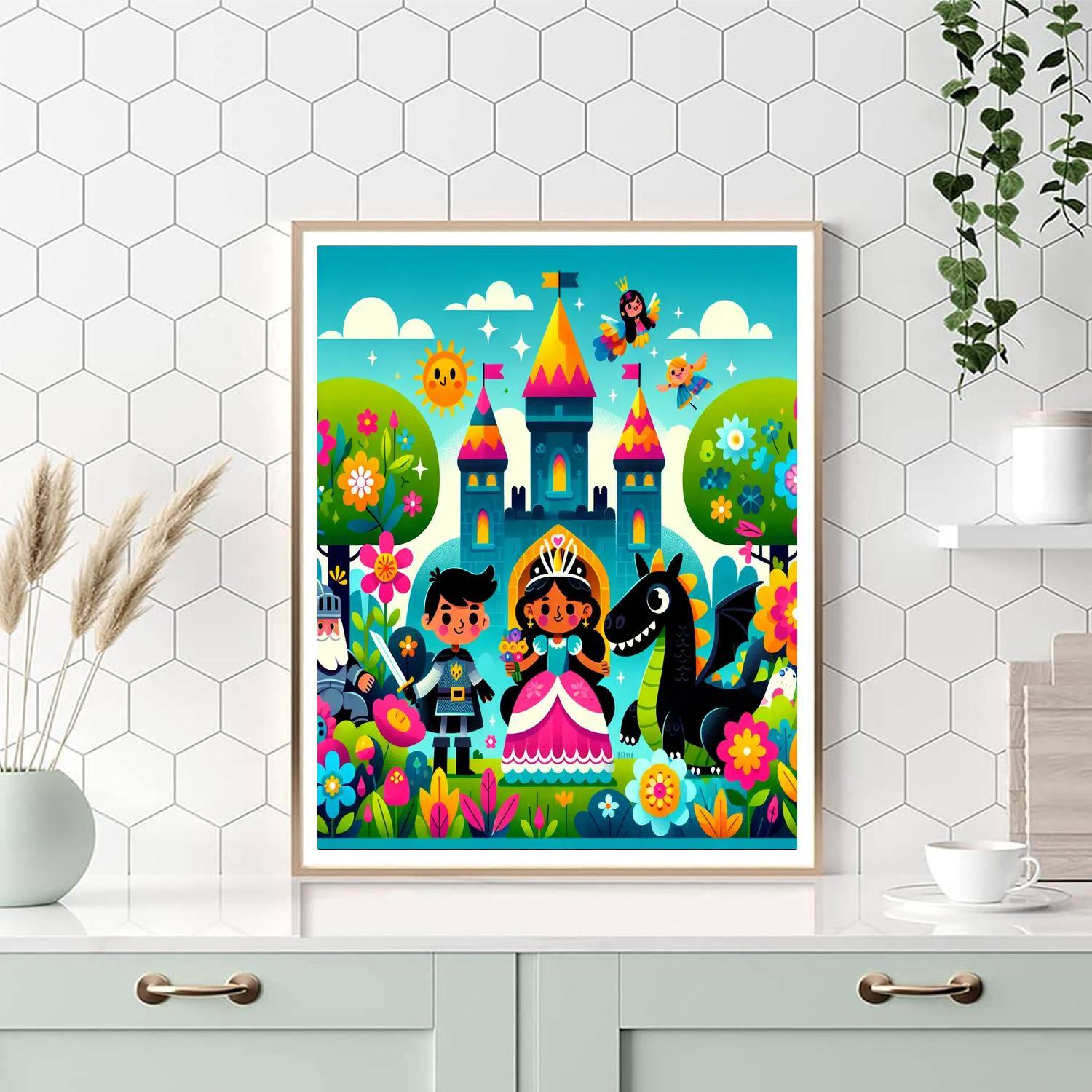 Charming Magical Kingdom Paint By Numbers Kits