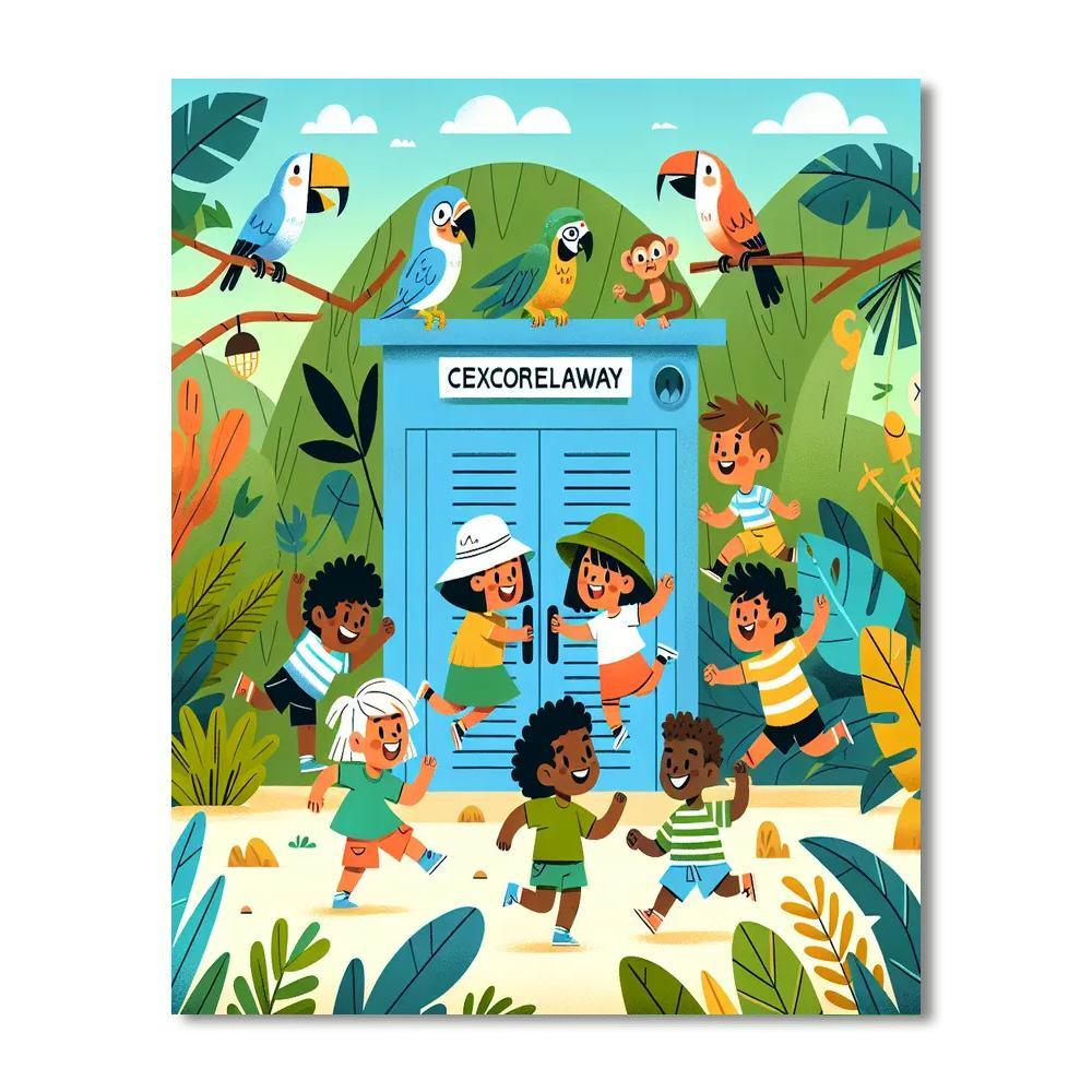 Jungle Hideaway Escape Paint By Color