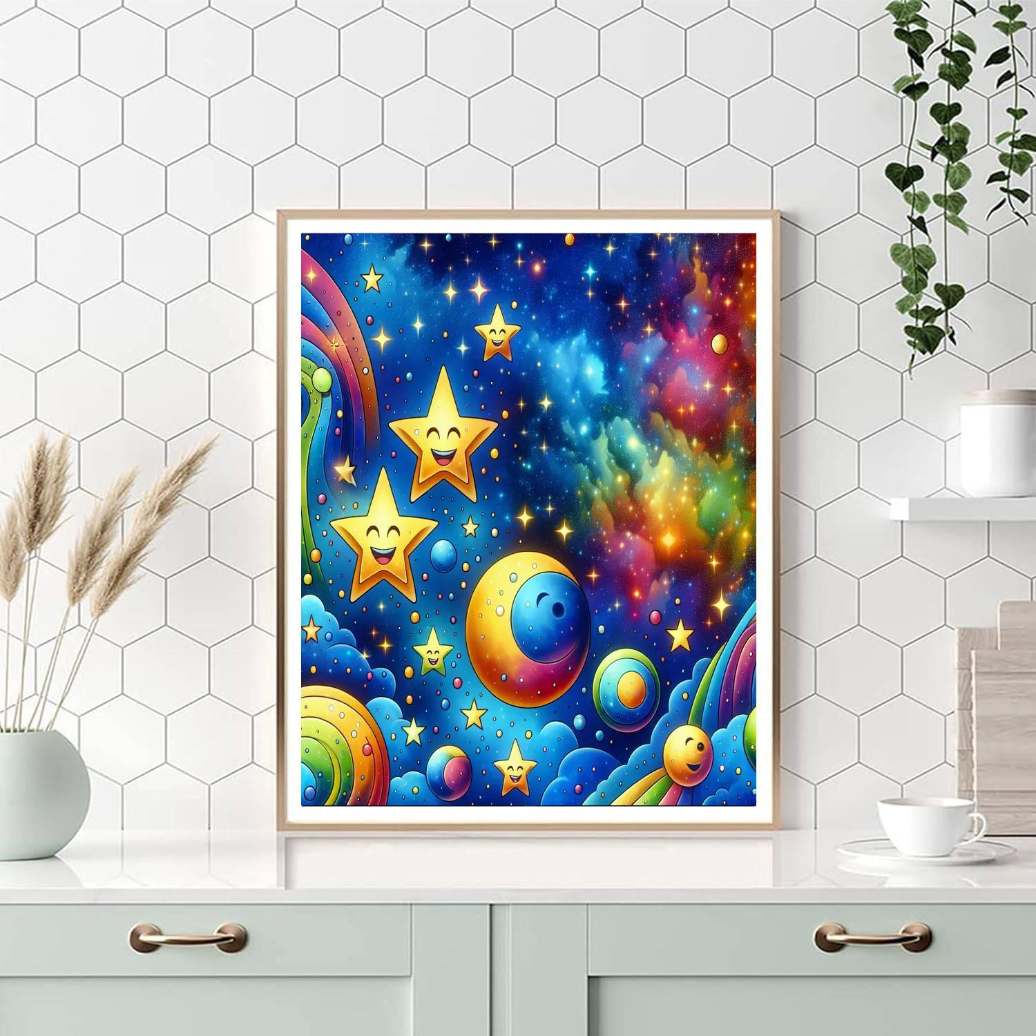 Celestial Dreams For Kids Numbered Painting Kits