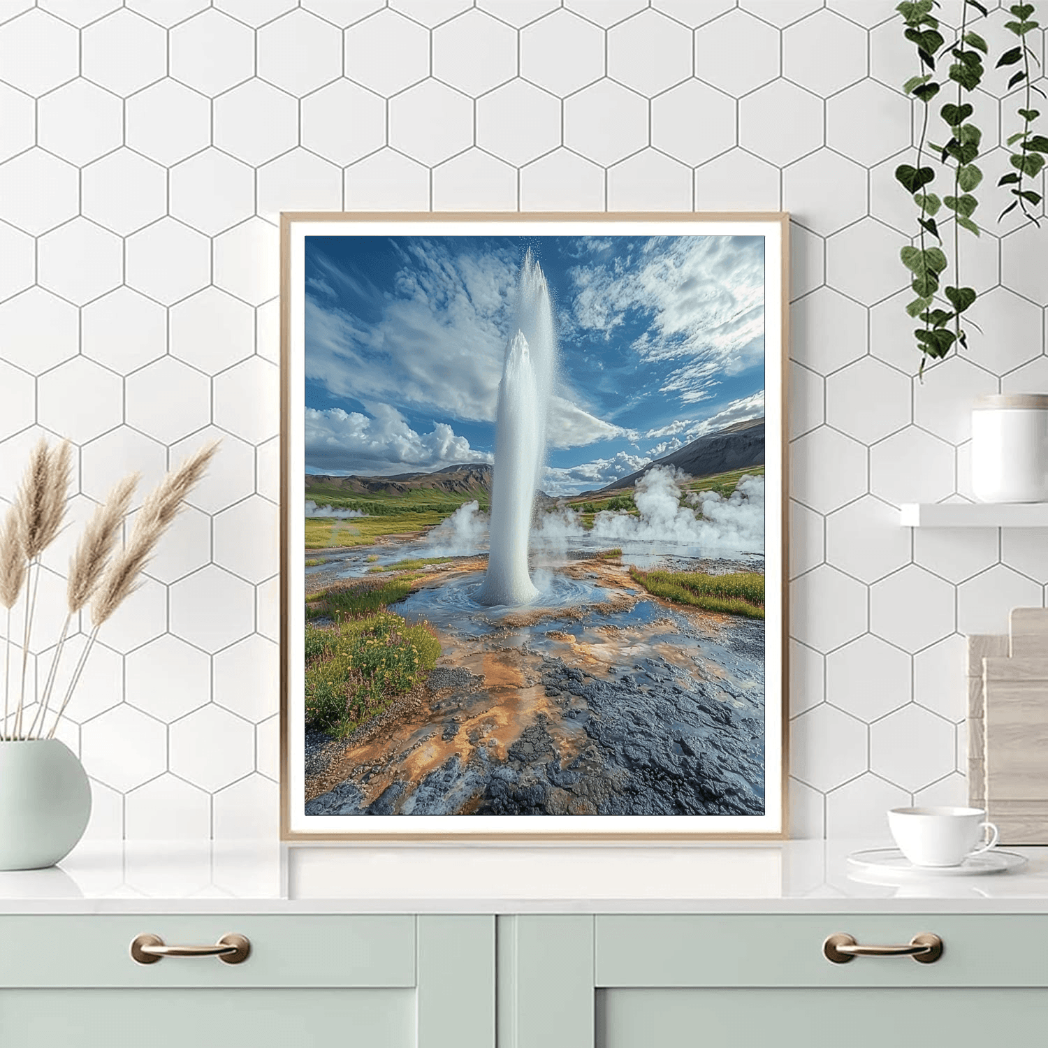 Strokkur Geysir Painting Number Kit