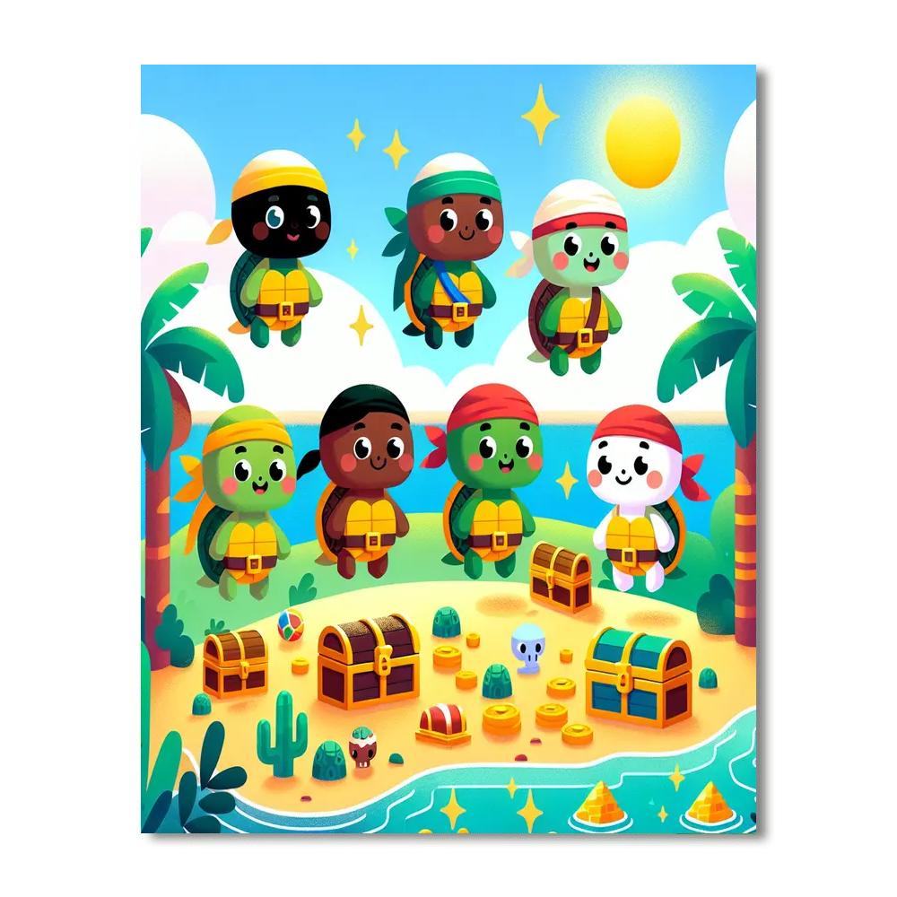 Treasure Trove Turtle Numbered Painting Kits