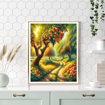 Sunkissed Orchard Path DIY Paint By Numbers