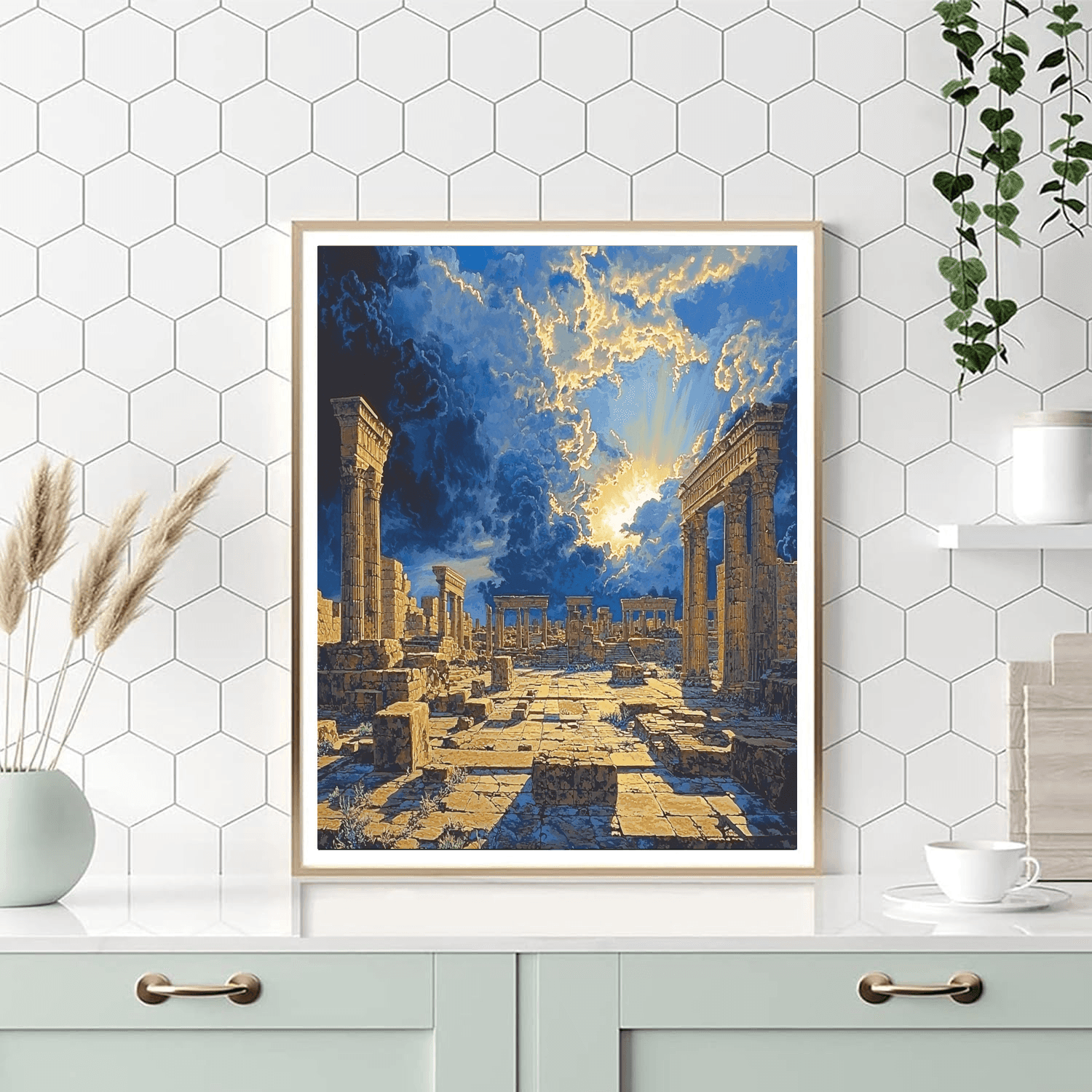 John Martin Inspired Ancient Majesty  Paint By Numbers