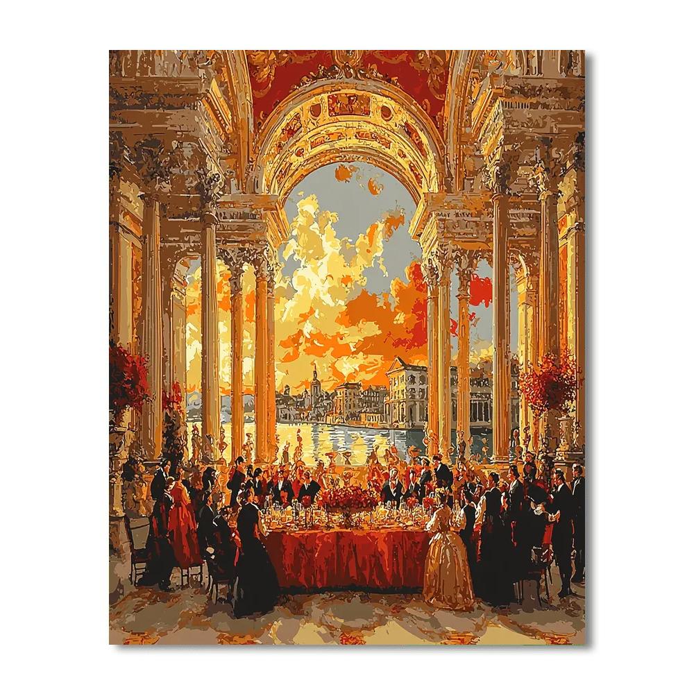 Michelangelo Inspired Renaissance Feast  Number Painting