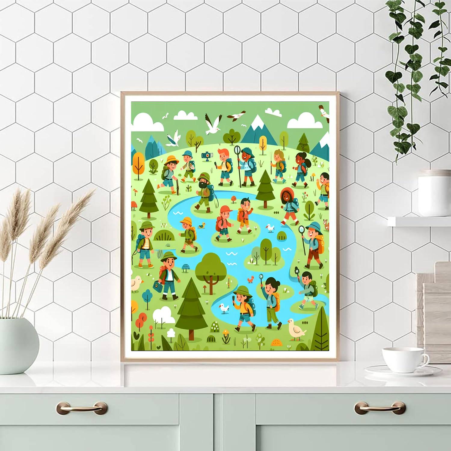 Energetic Ecosystem Expedition Paint By Numbers Art