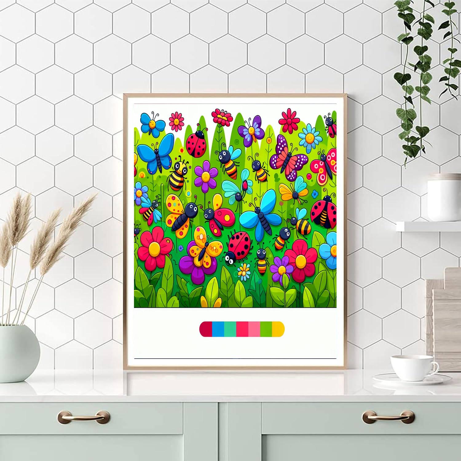 Insect World Wonders Paint By Numbers Art