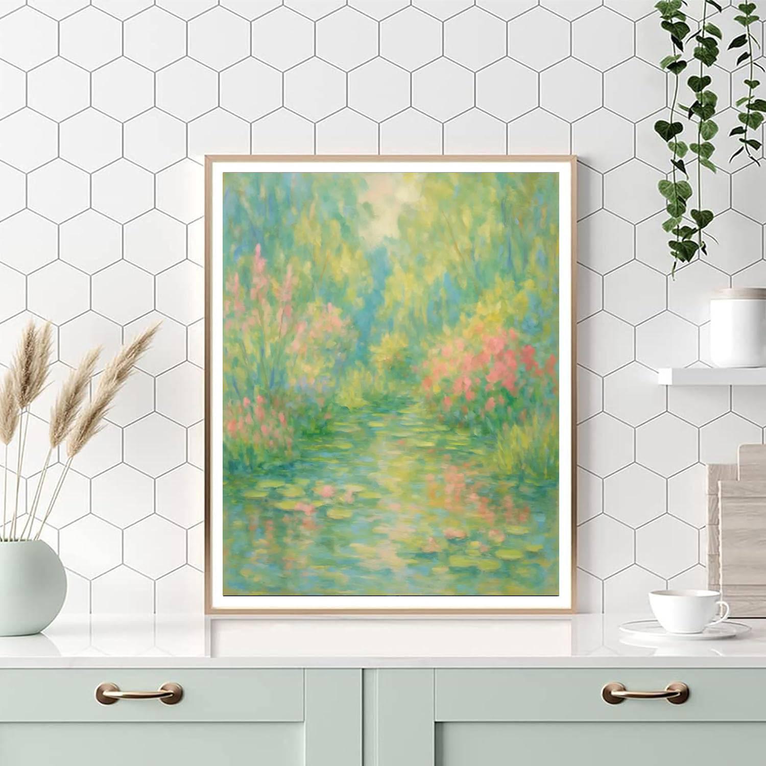Monet's Garden Delight Number Painting