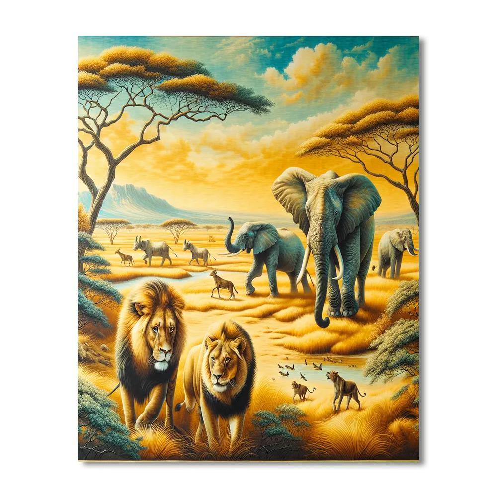 Safari Adventure Tapestry Paint By Number