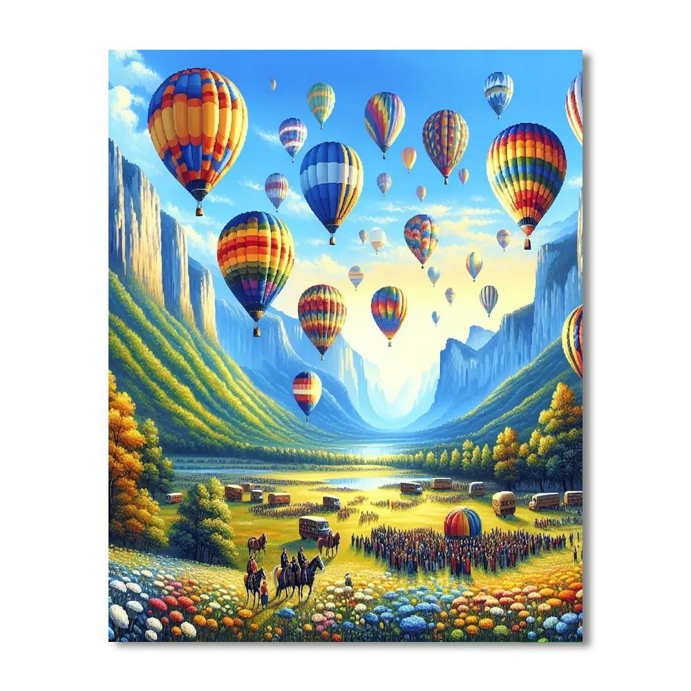 Balloon Fiesta - Taiwan Painting By Numbers Kit