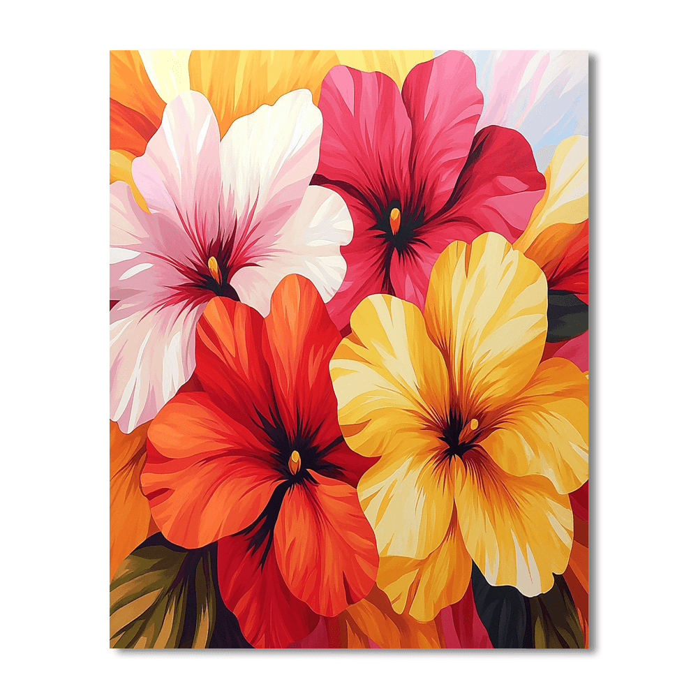 Georgia O'Keeffe Inspired Joyful Flora  Paint By Numbers Art