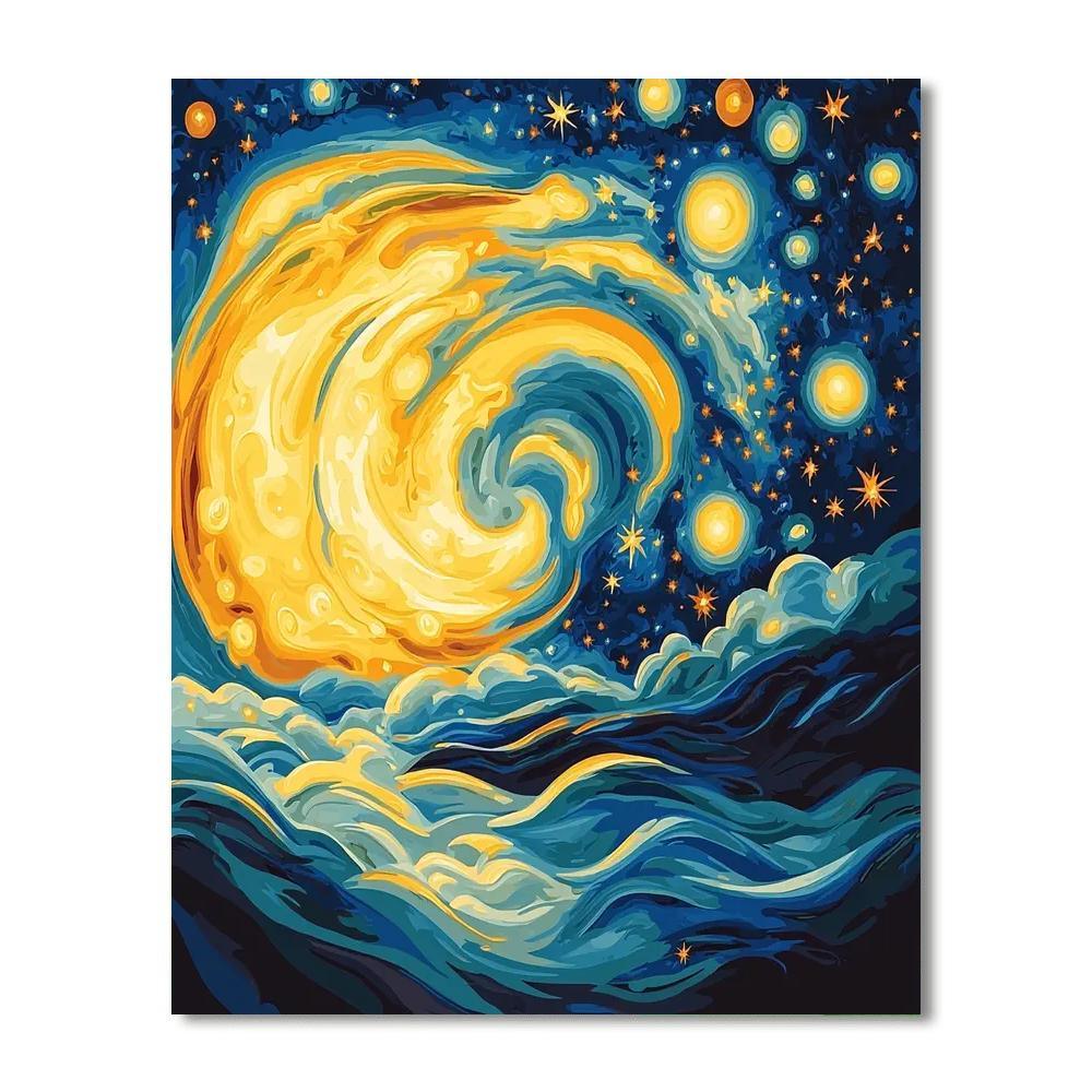 Frida Kahlo Inspired Cosmic Essence  Paint By Color