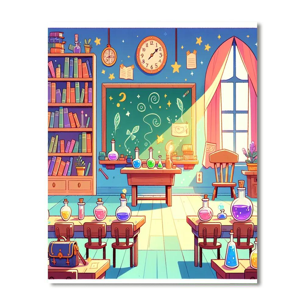 Magic School Classroom Numbered Painting Kits