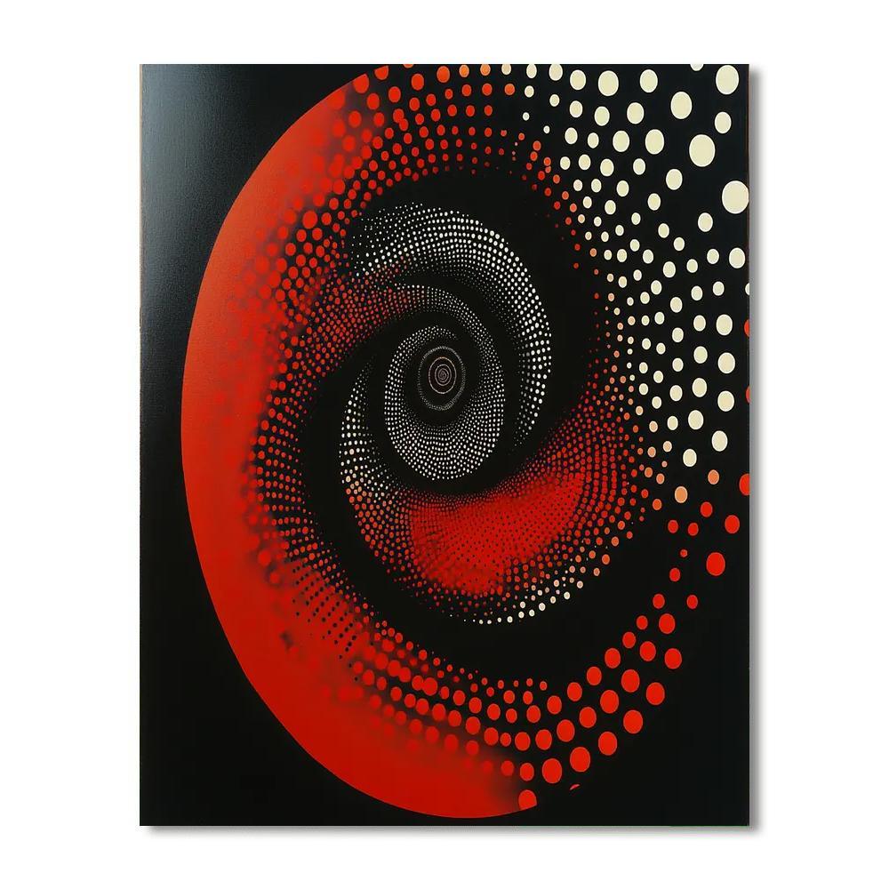 Yayoi Kusama Inspired Vortex Of Infinity  Paint By Number