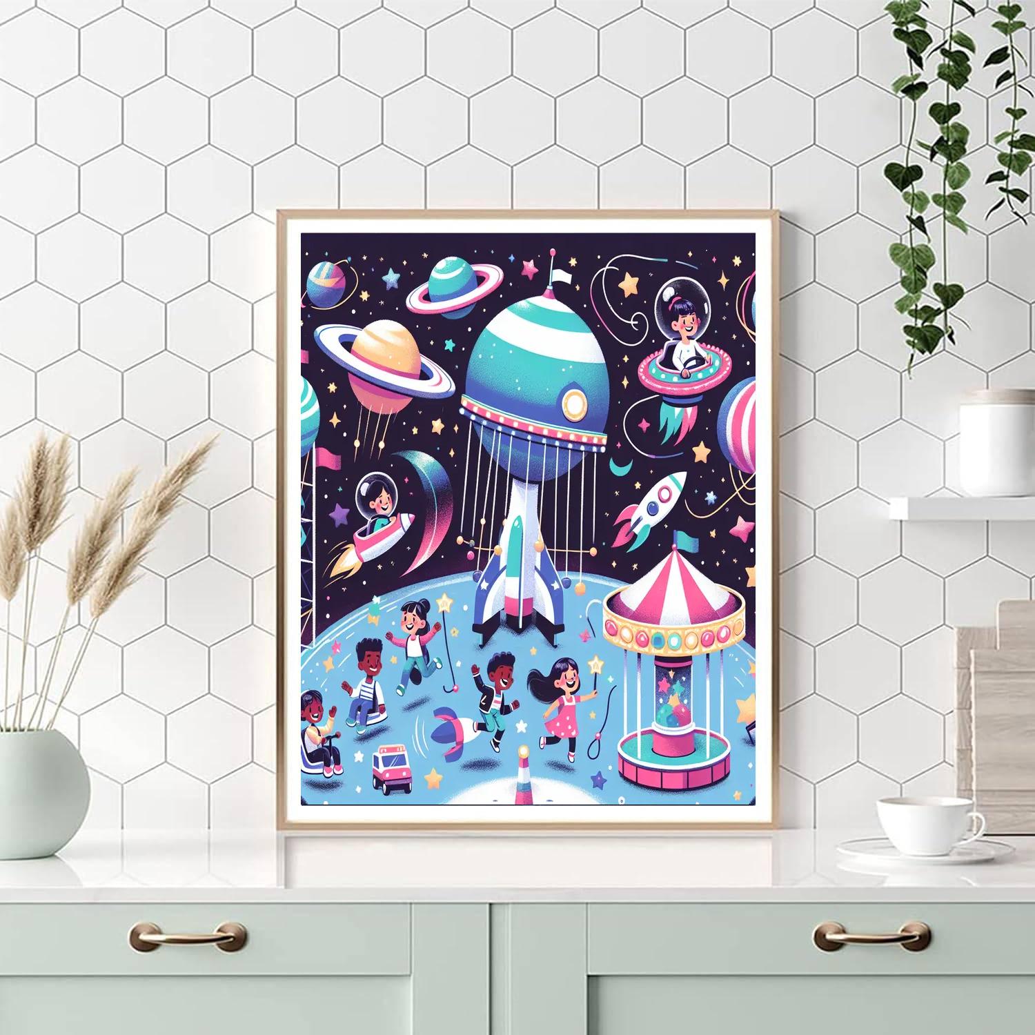 Galactic Carnival Adventure Paint By Number