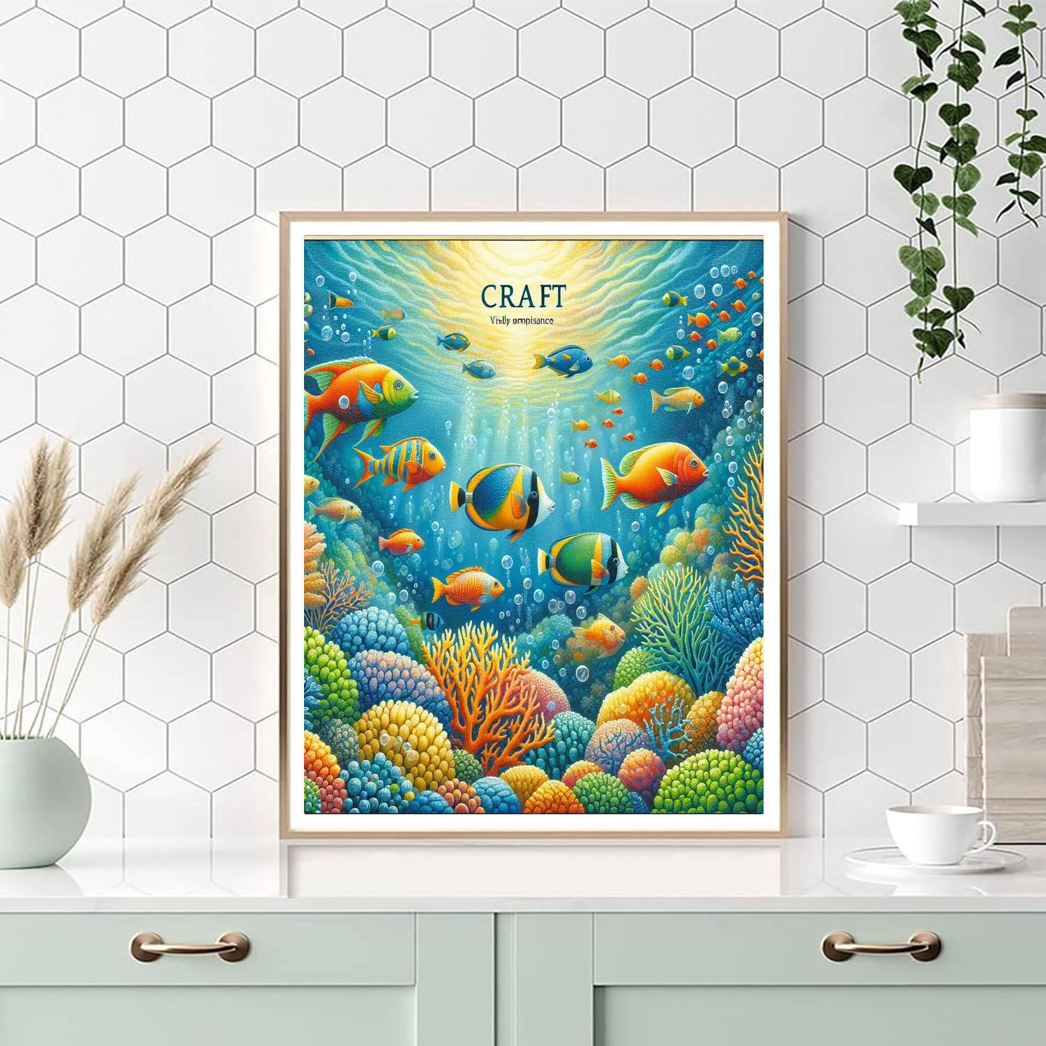 Charming Underwater Symphony Painting Number Kit