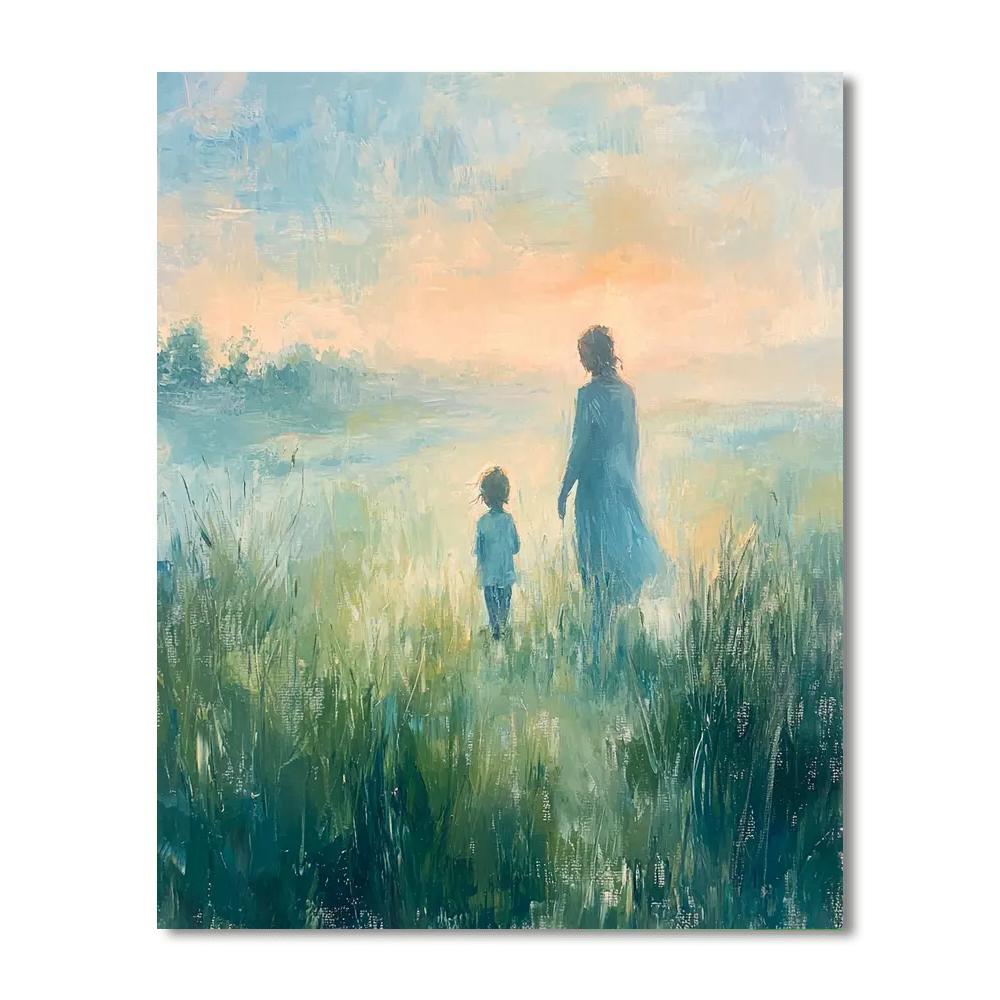 Gentle Morning Breeze Painting Number Kit