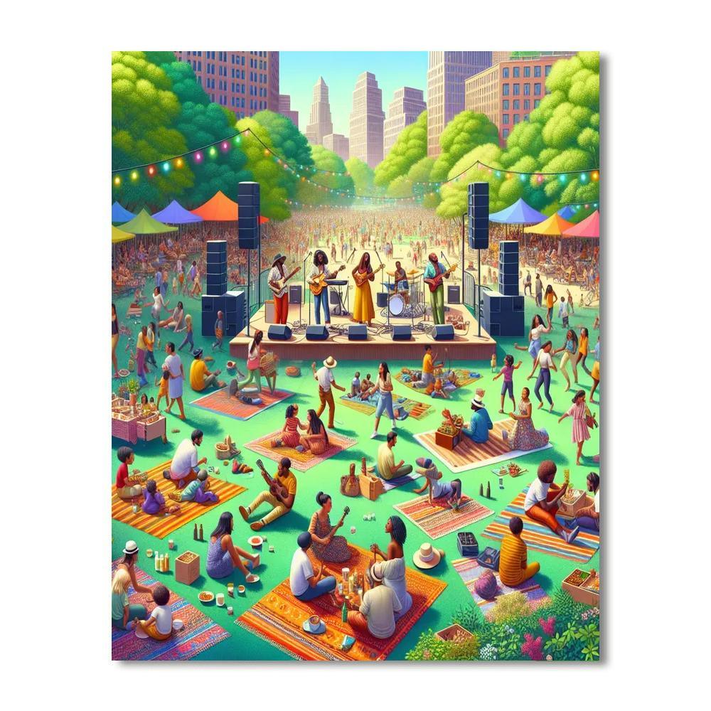 Harlem Meer Performance Festival - Usa Paint By Numbers Kits