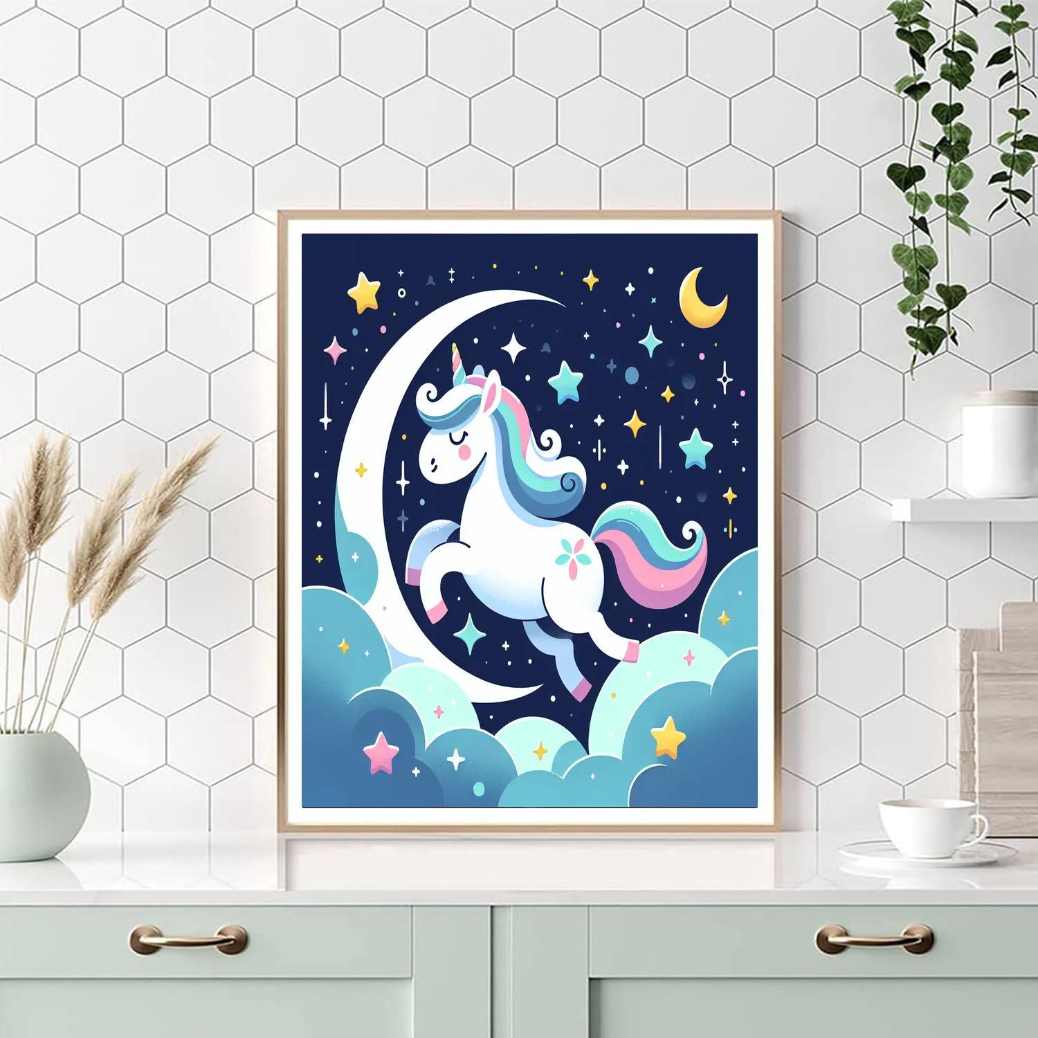 Magical Star Unicorn Paint By Numbers Kits