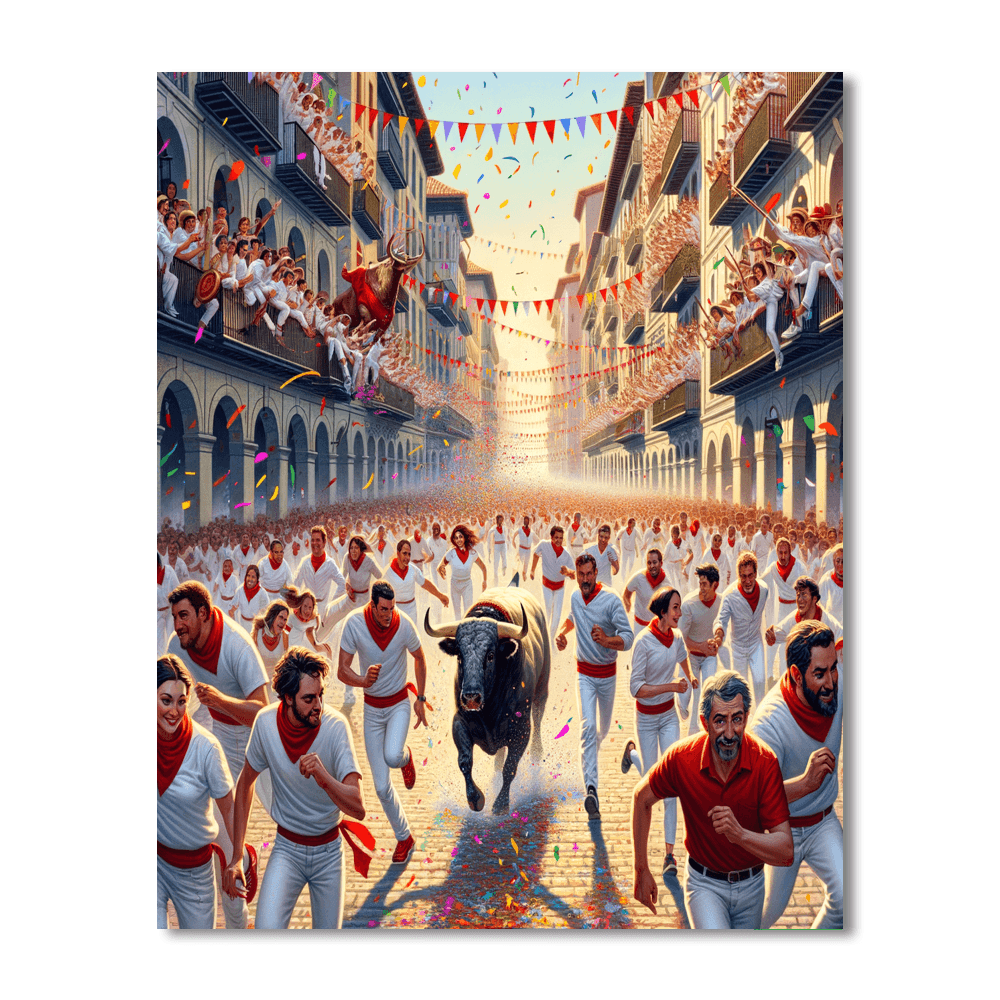 San Fermin - Pamplona Painting By Numbers Kit