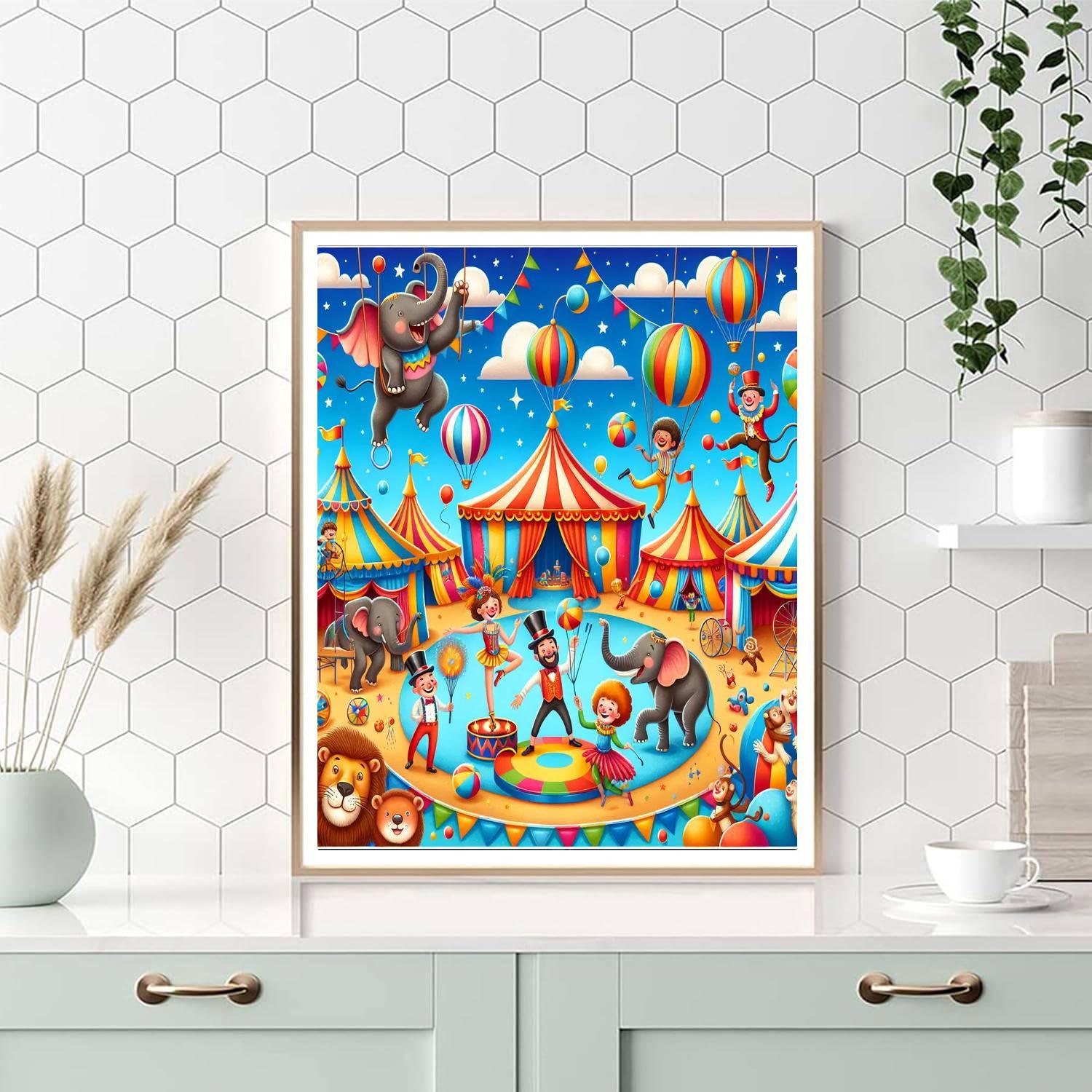 Playful Circus Fun Paint By Color